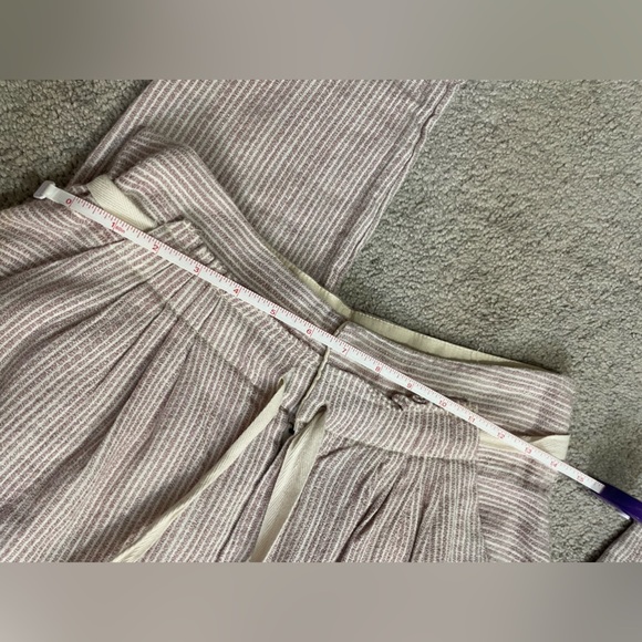 NWT Free People Light at Sunrise Crop woven cotton pants in a stripe pattern 4 - Picture 9 of 9